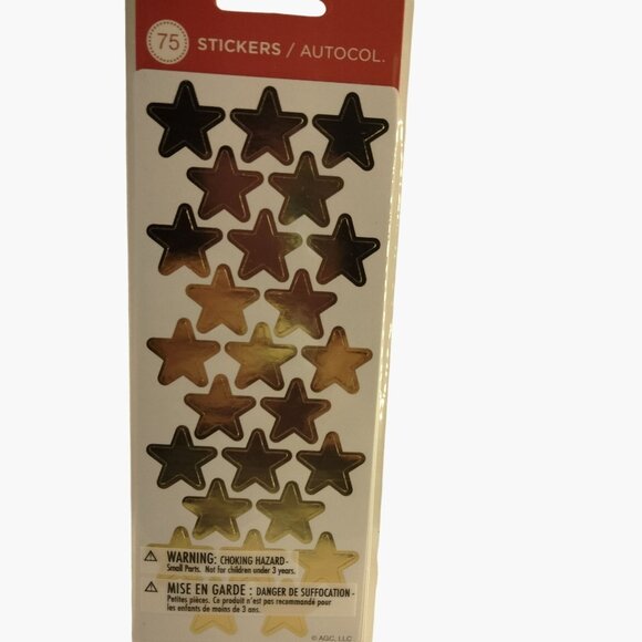 Gold Star Stickers 75 Teacher Reward American Greetings - Picture 1 of 4